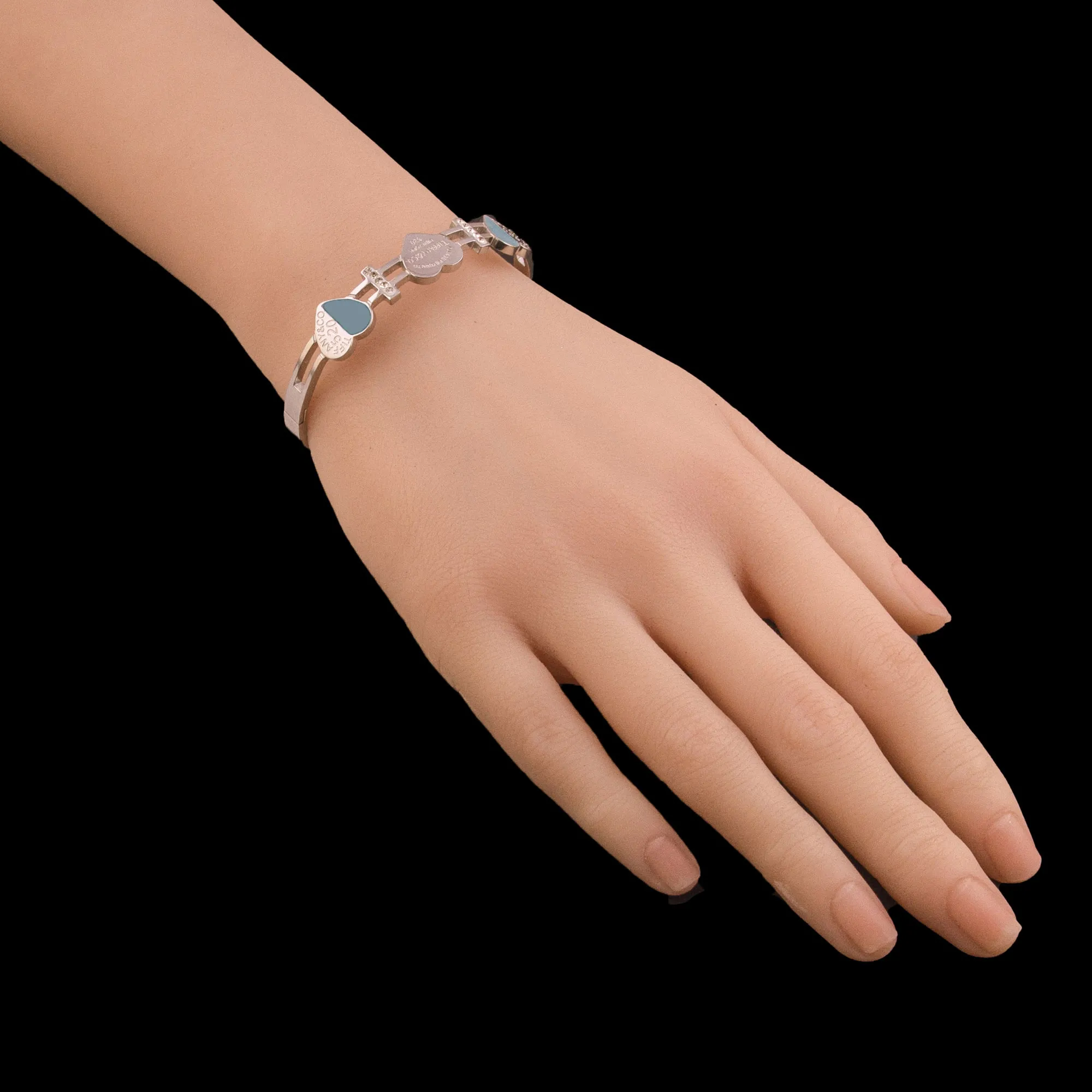 Tiffany Heart Tag Cuff Bracelet