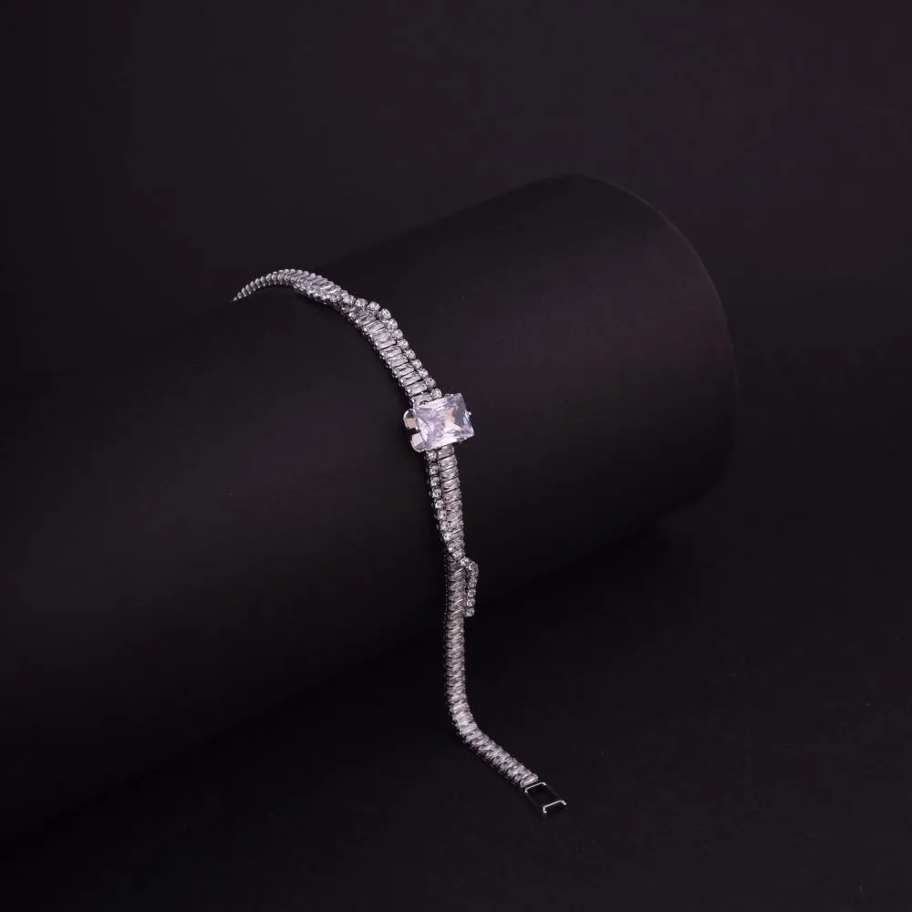 Silver Cubic Zirconia Bracelet