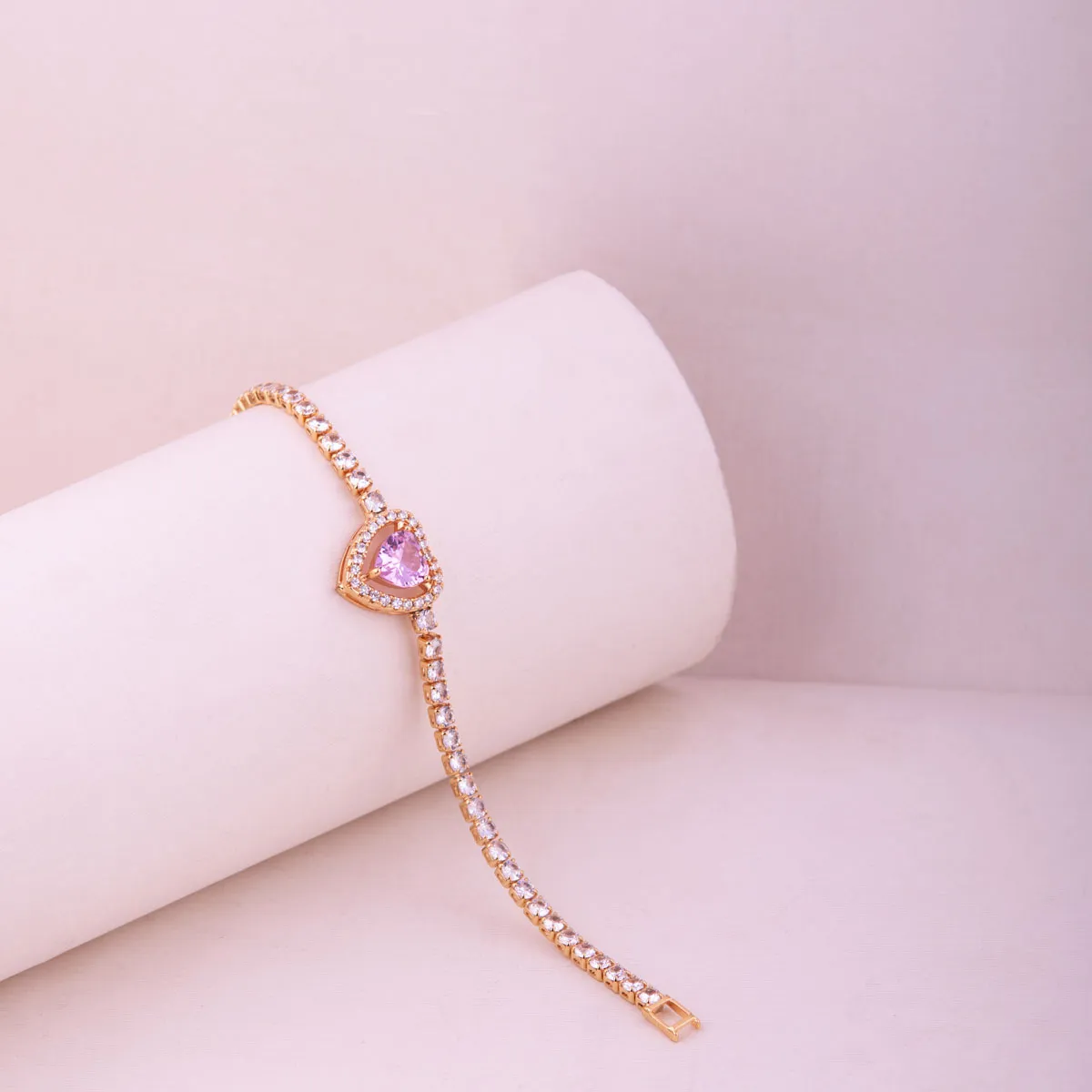 Pink Heart Shaped Bracelet