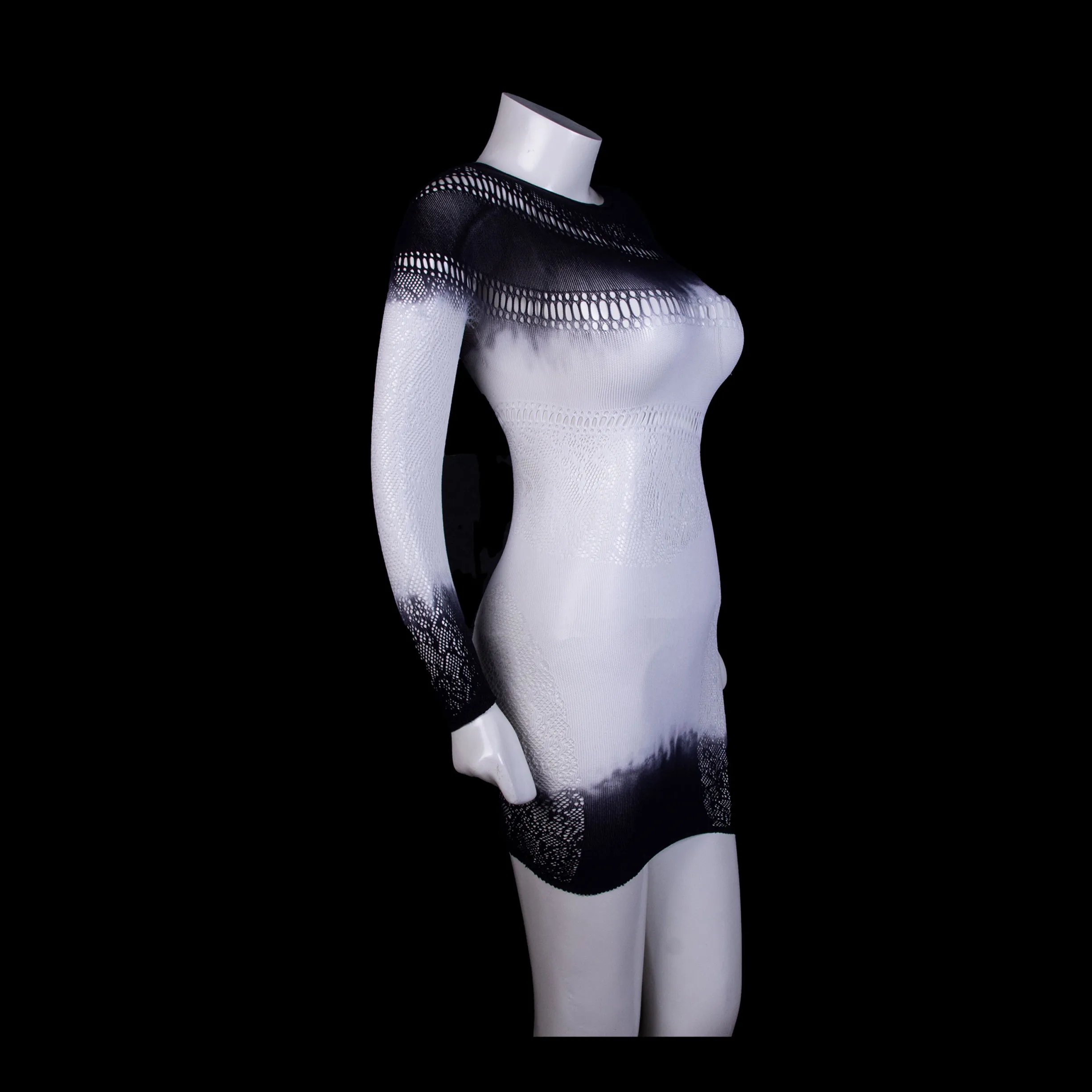Shadow Fade BodyStocking Mini Dress
