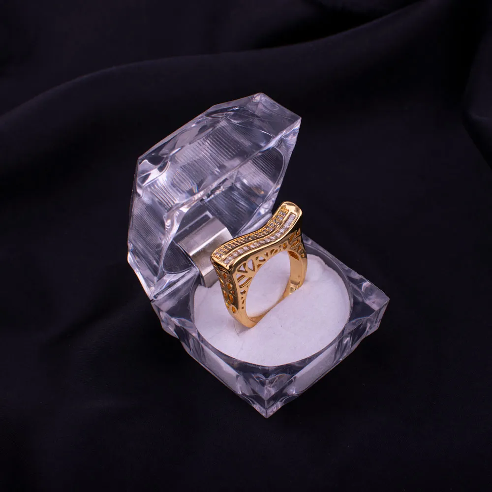 Golden Color Rings Pair