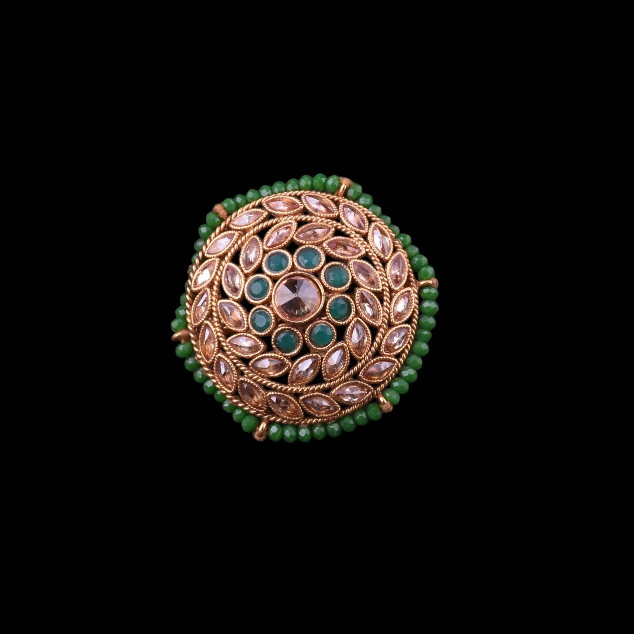 Traditional Emerald Green Ring