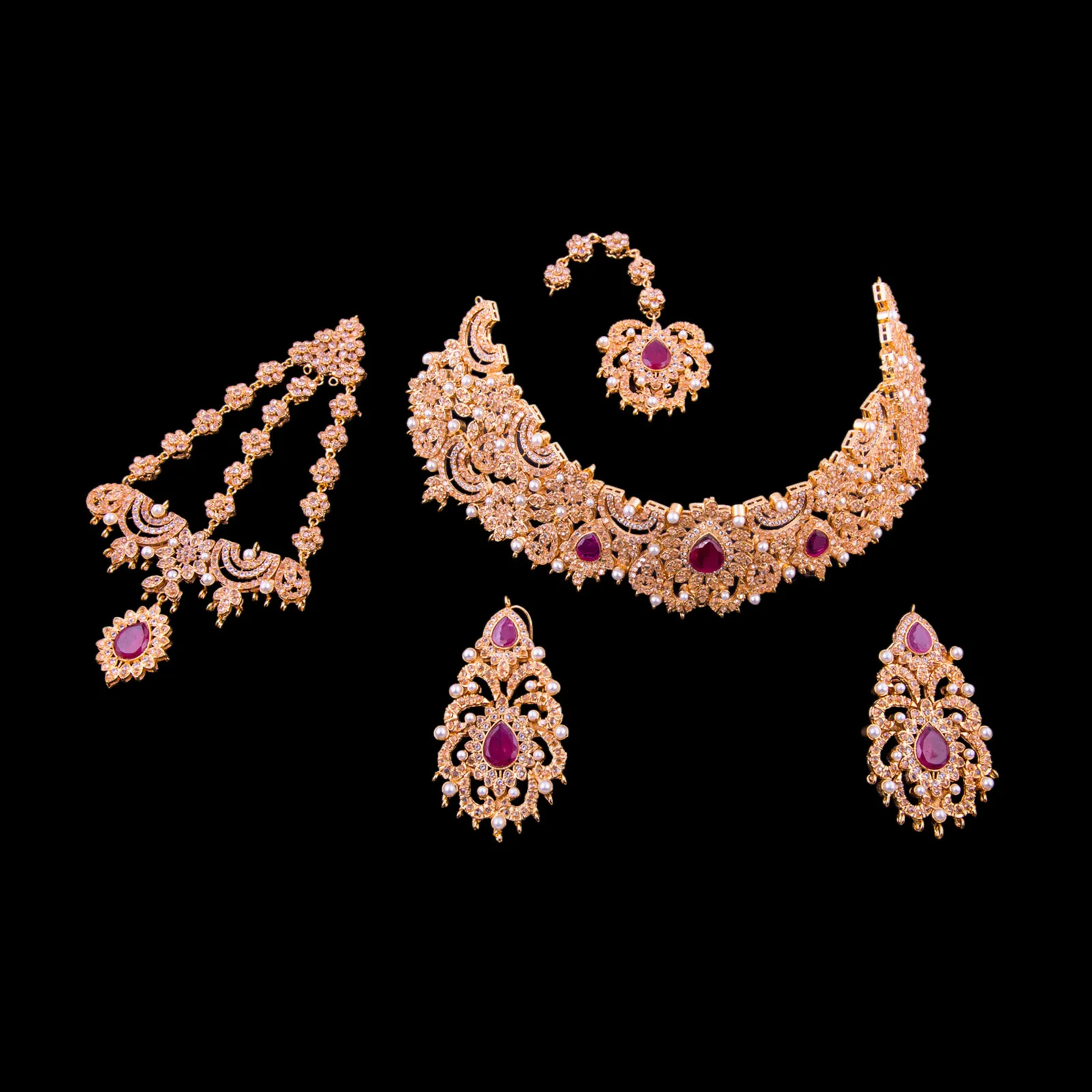 Designer Zirconia Bridal Jewellery Set