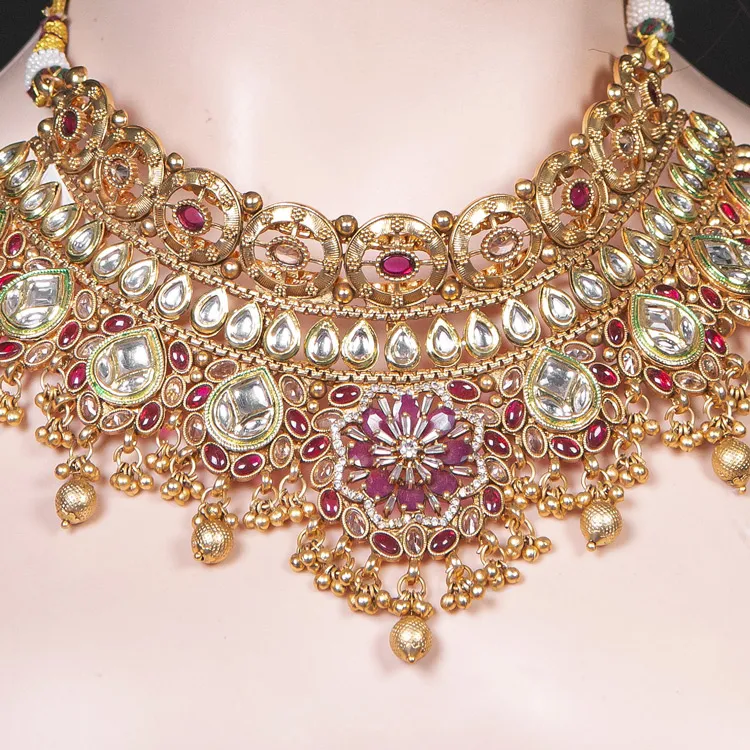 Bridal Rajwadi Necklace Set