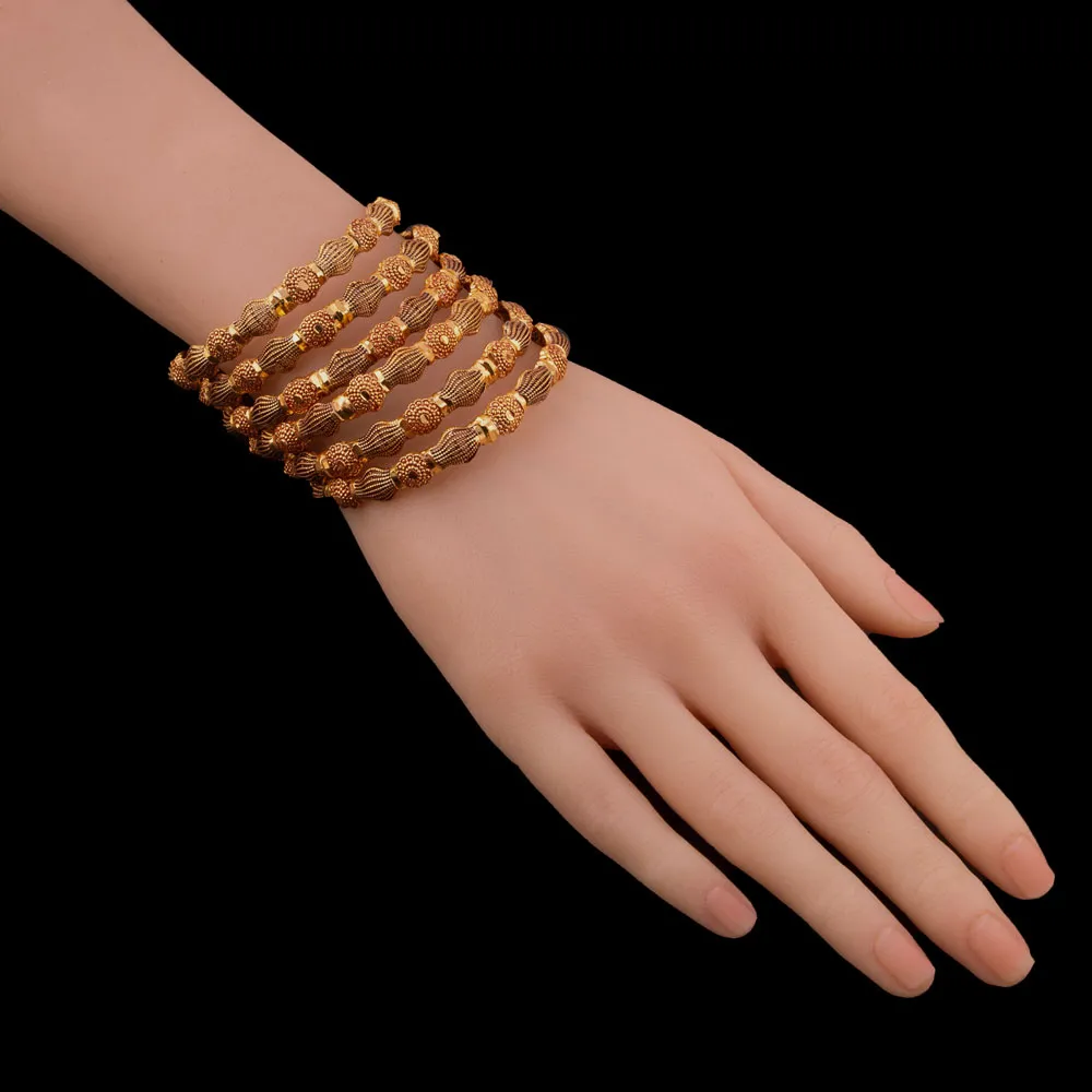 Gold Plated Intricate Design Bangles