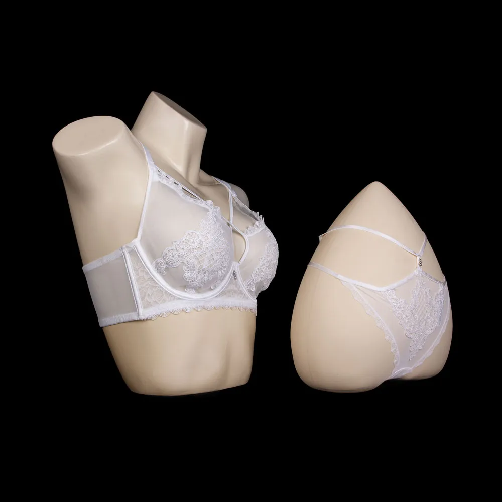 Transparent Lace Bra Set