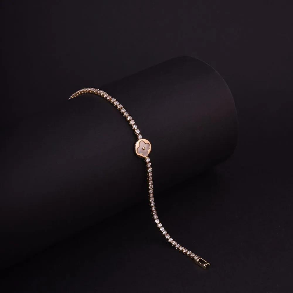 Clover Shaped Charm Bracelet