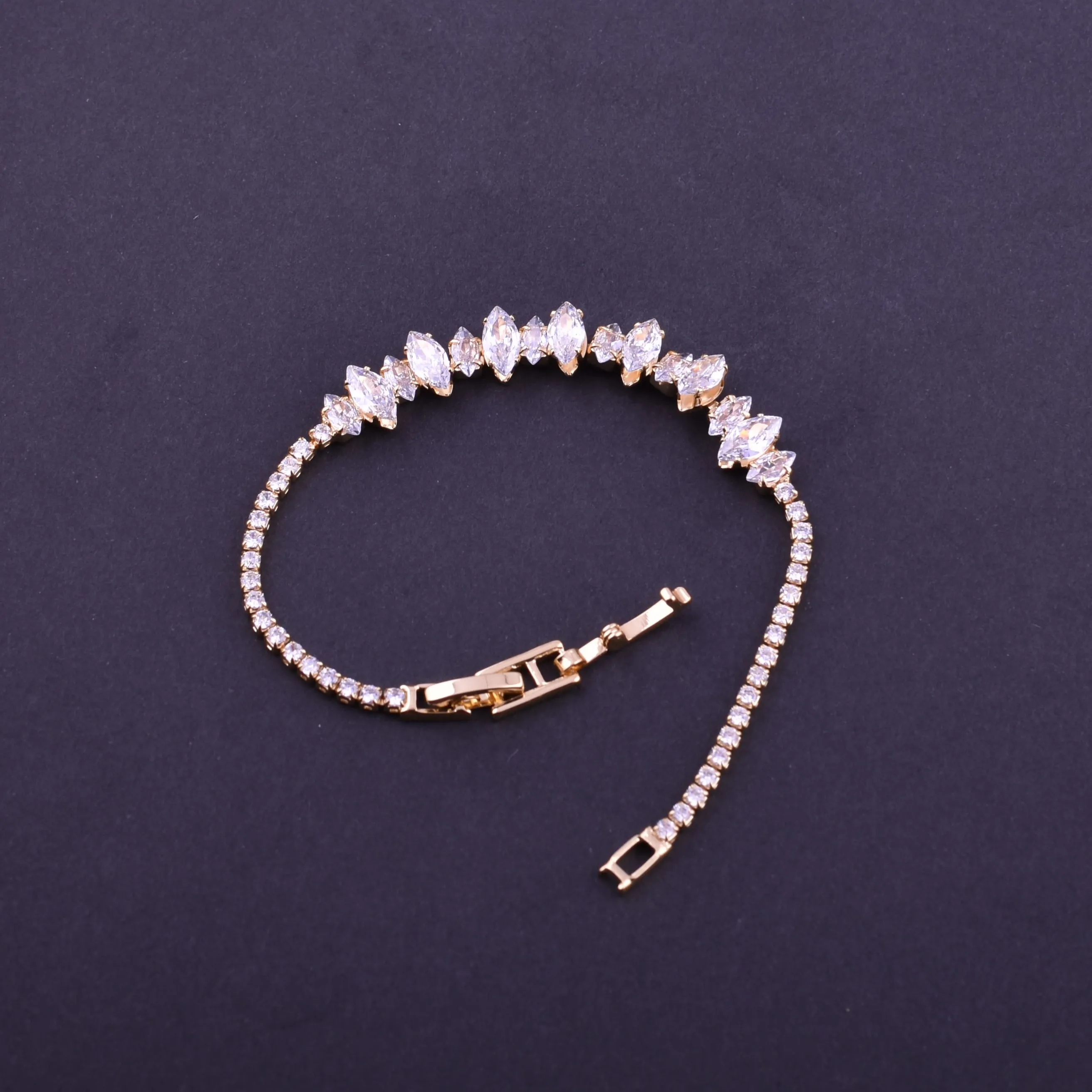 Rose Gold Plated Tennis Bracelet