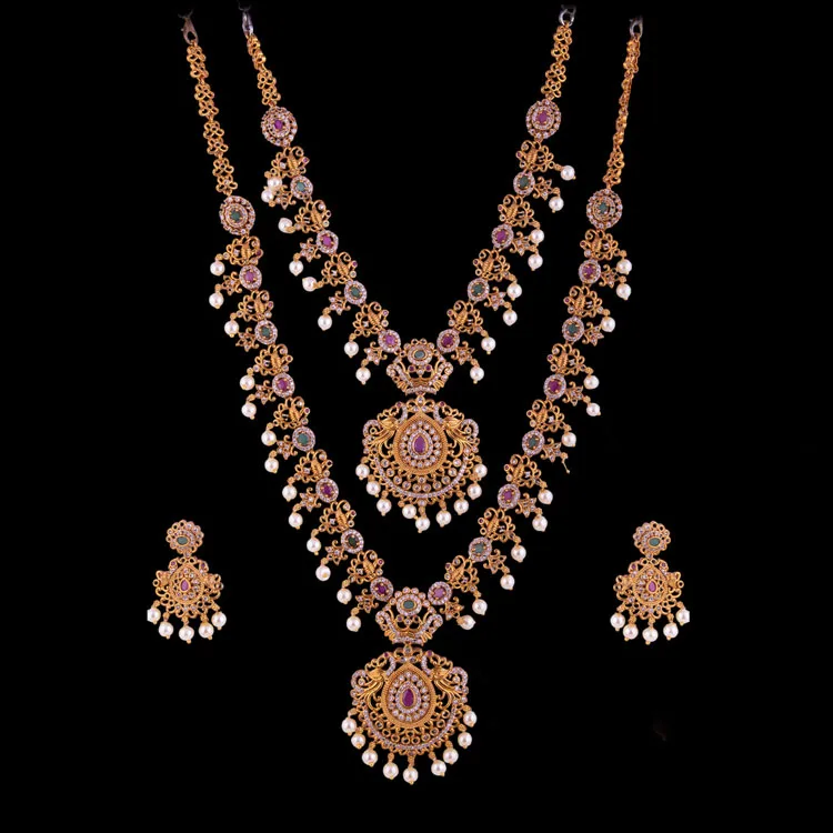 Neelmayura Bridal Necklace Set