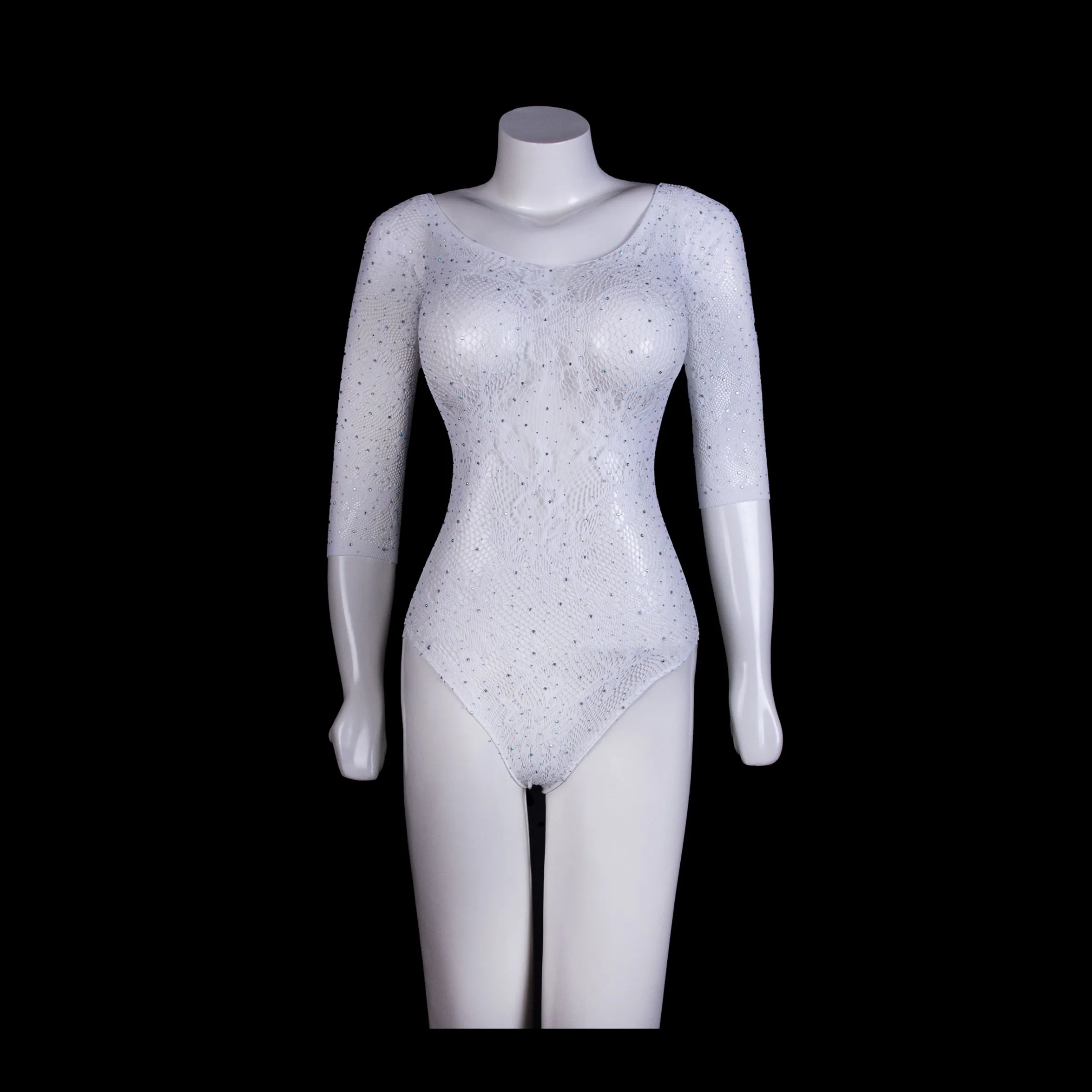 White Lace Stocking Lingerie