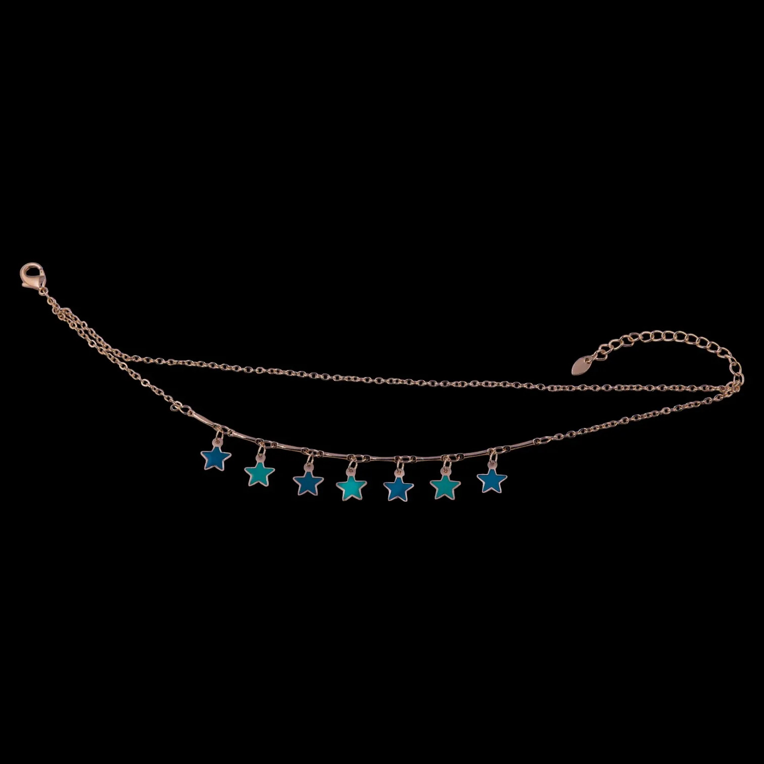 Silver Plated star charms Chain Anklet