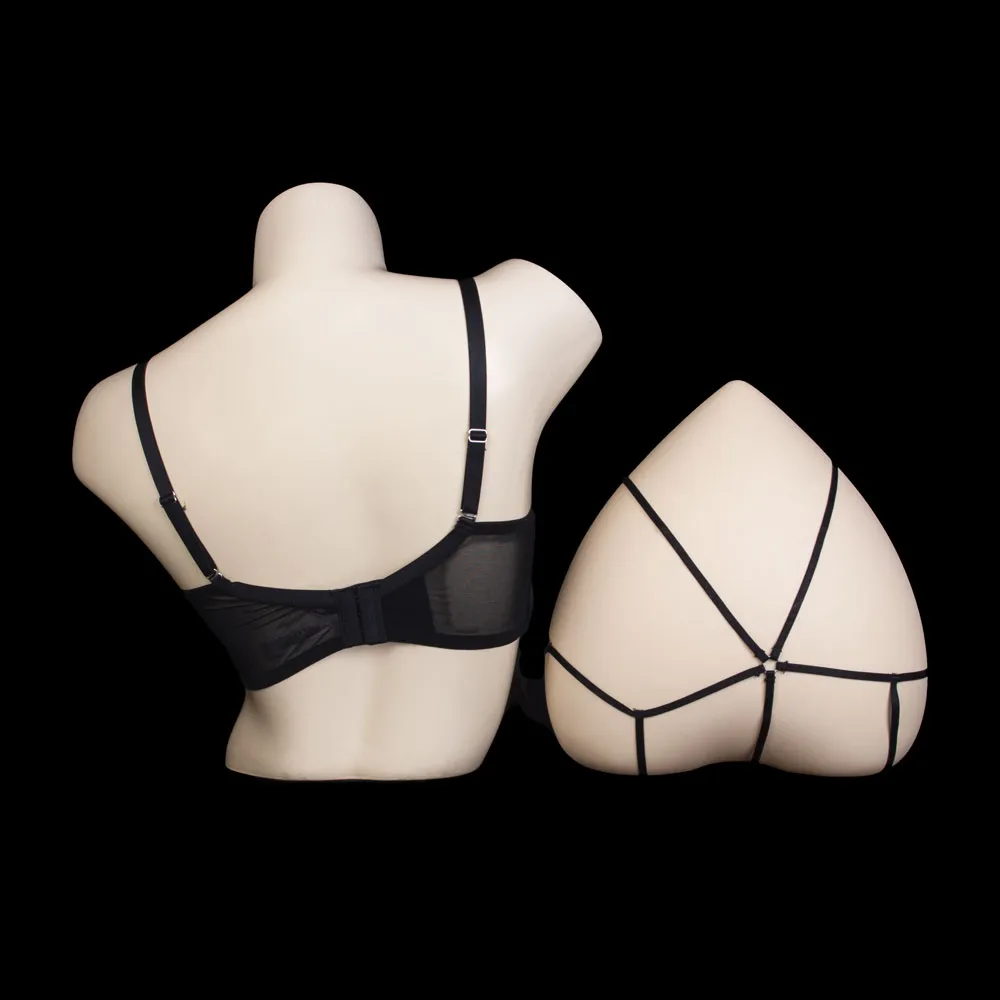 Transparent Lace Bra Set