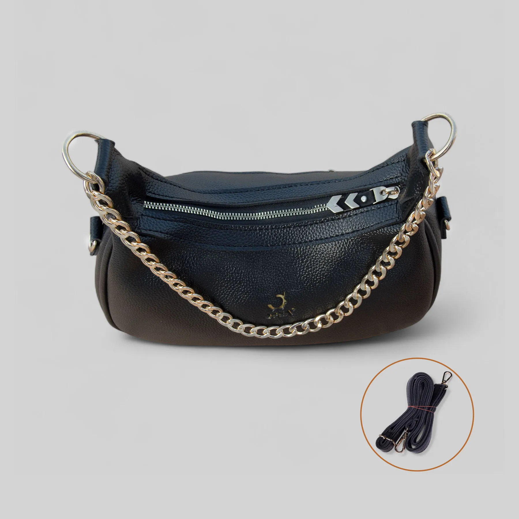Classic Leather Chain Shoulder Bag
