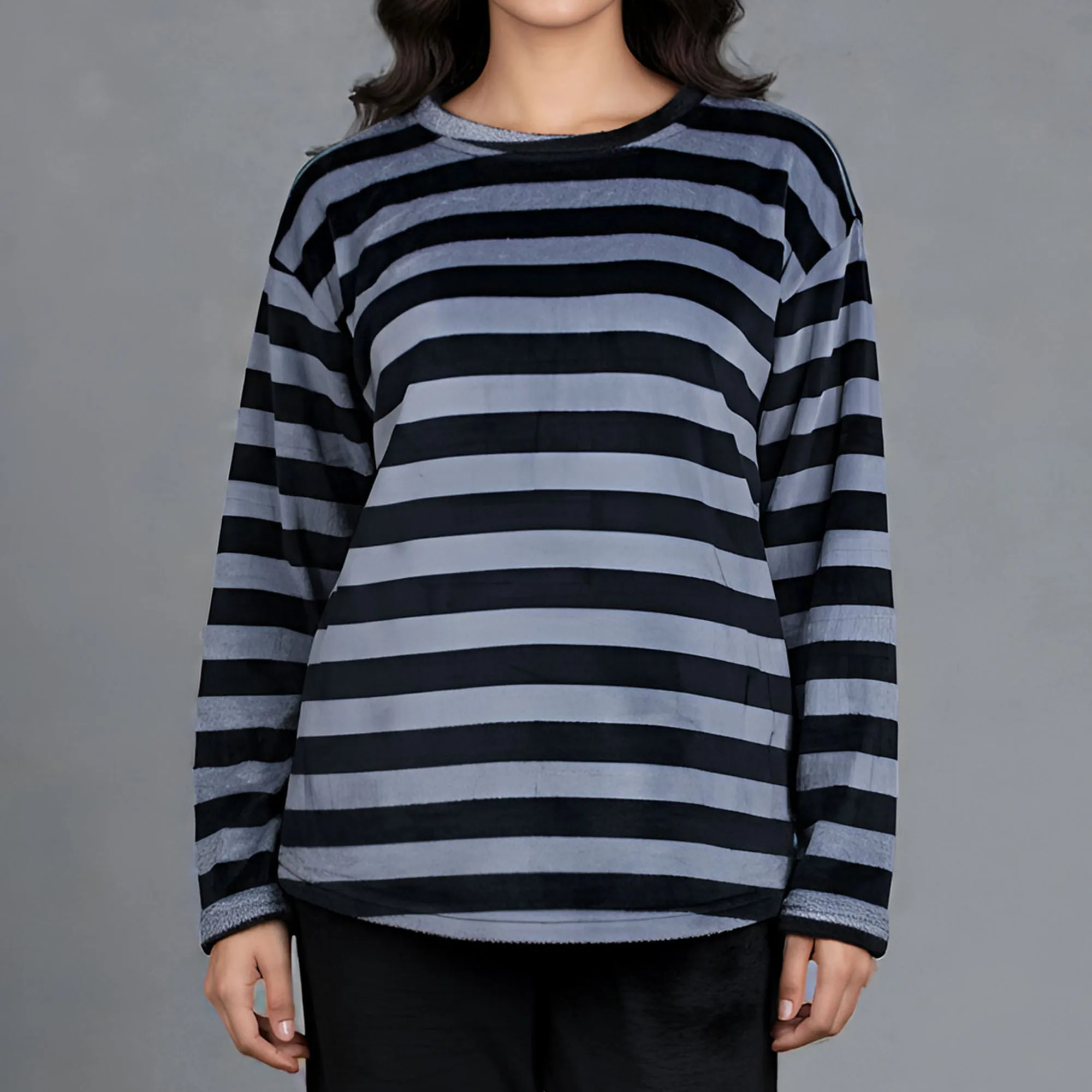 Black Ladies Night Wear Pajama Set