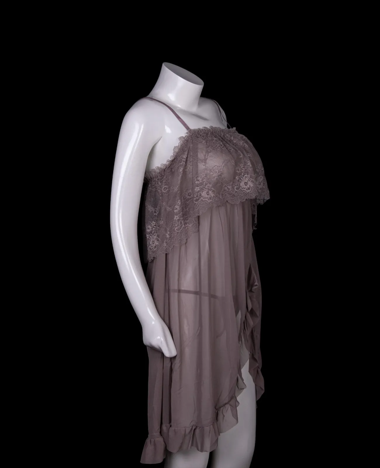 Rose Sheer Mesh Nighty