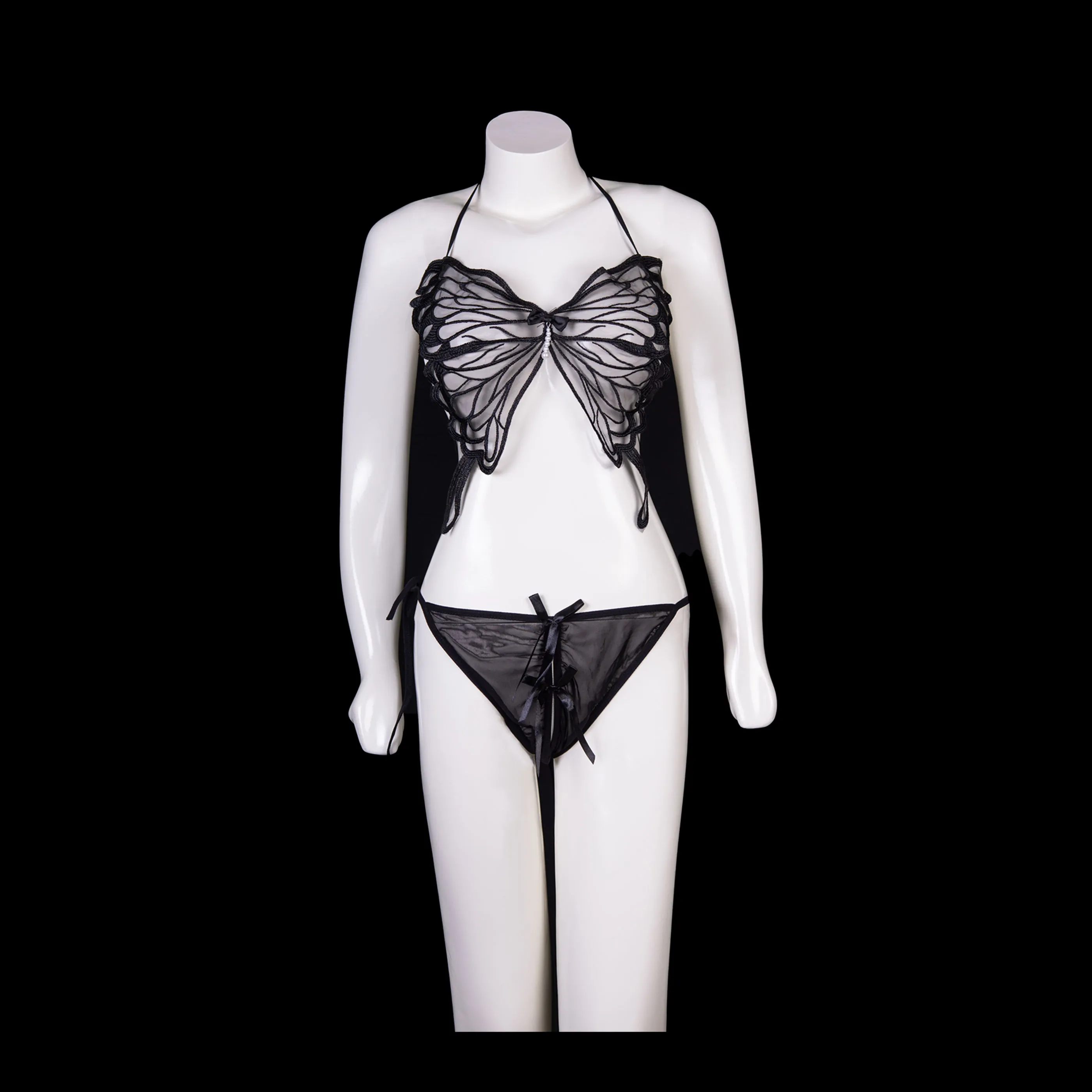 Butterfly Wing Sheer Lingerie Set