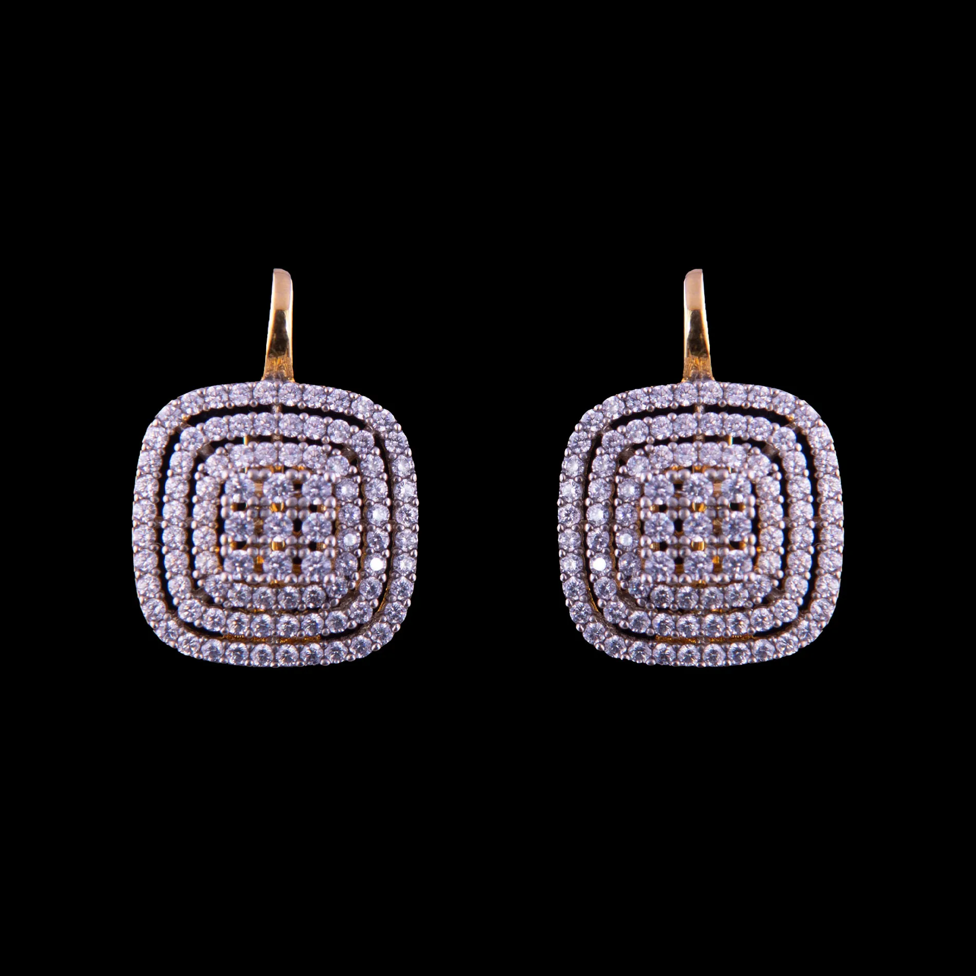 Geometric Cubic Zirconia Jewelry Set