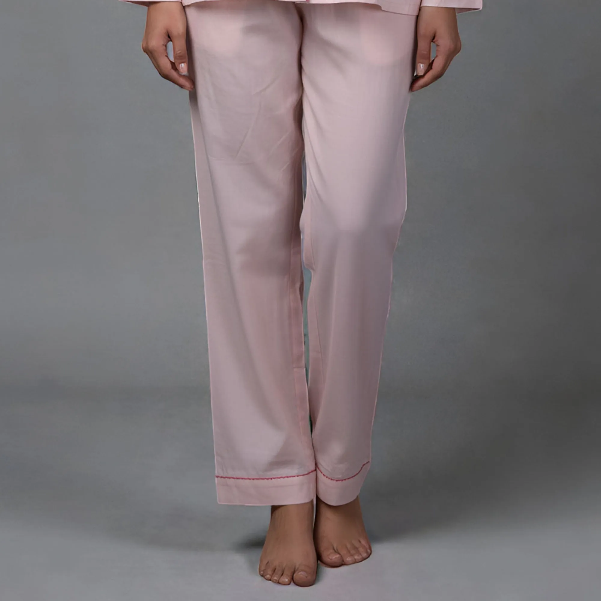 Pink Color Pajama Set Night Suit
