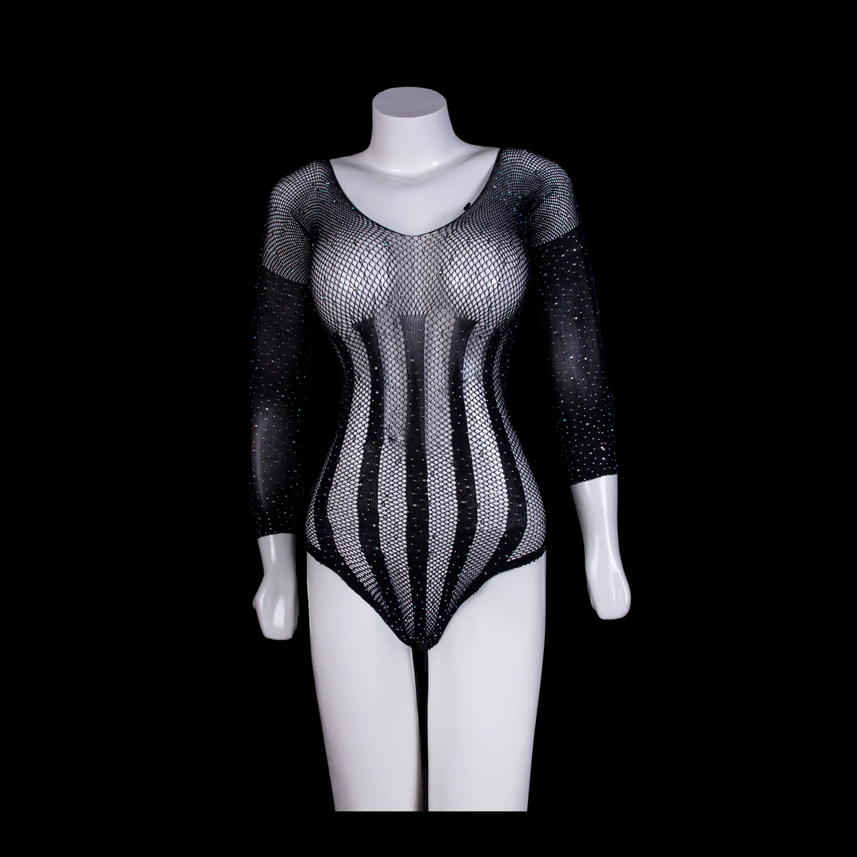 Black Fishnet Body Stocking