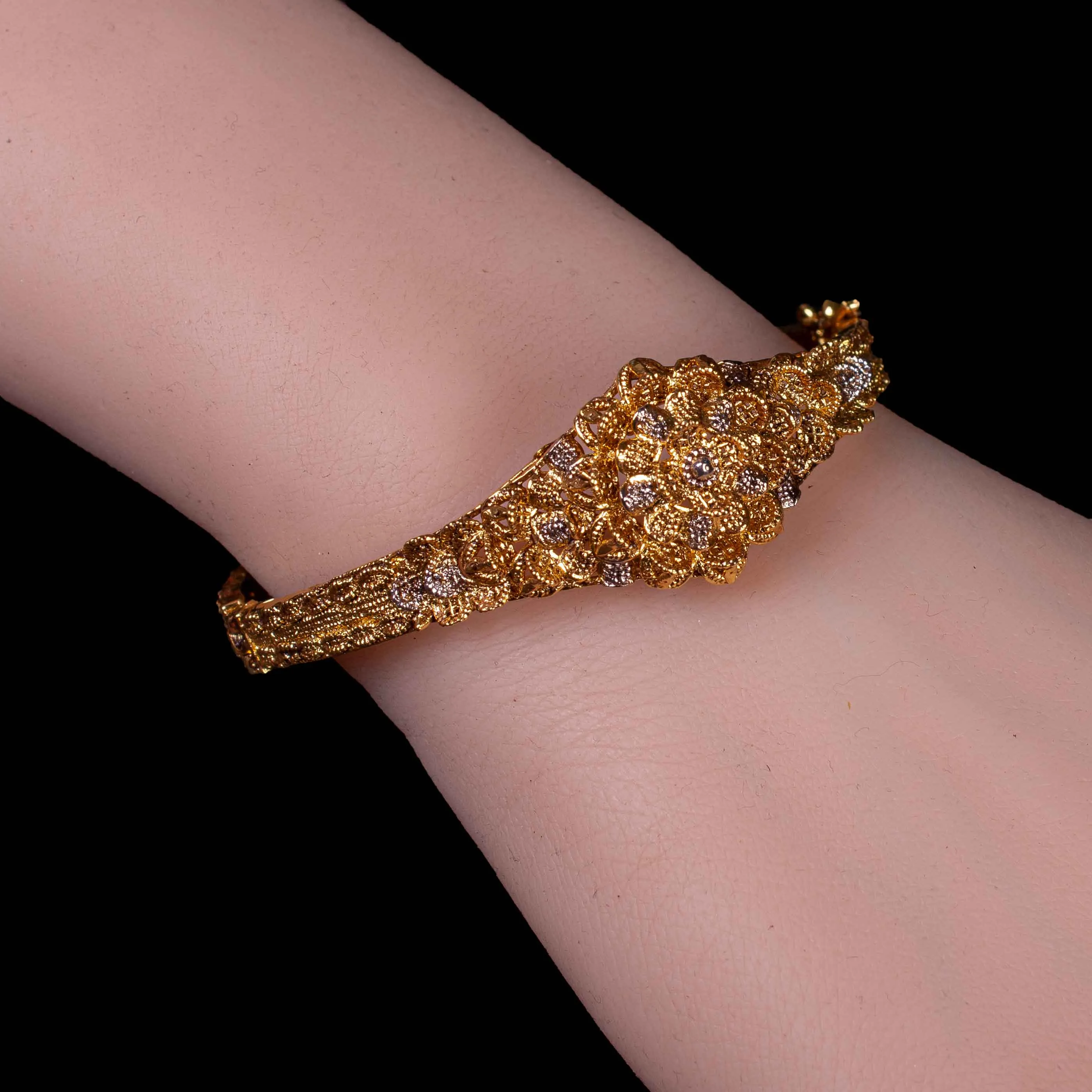 Artificial Gold Plated Bangle Bracelet For Women