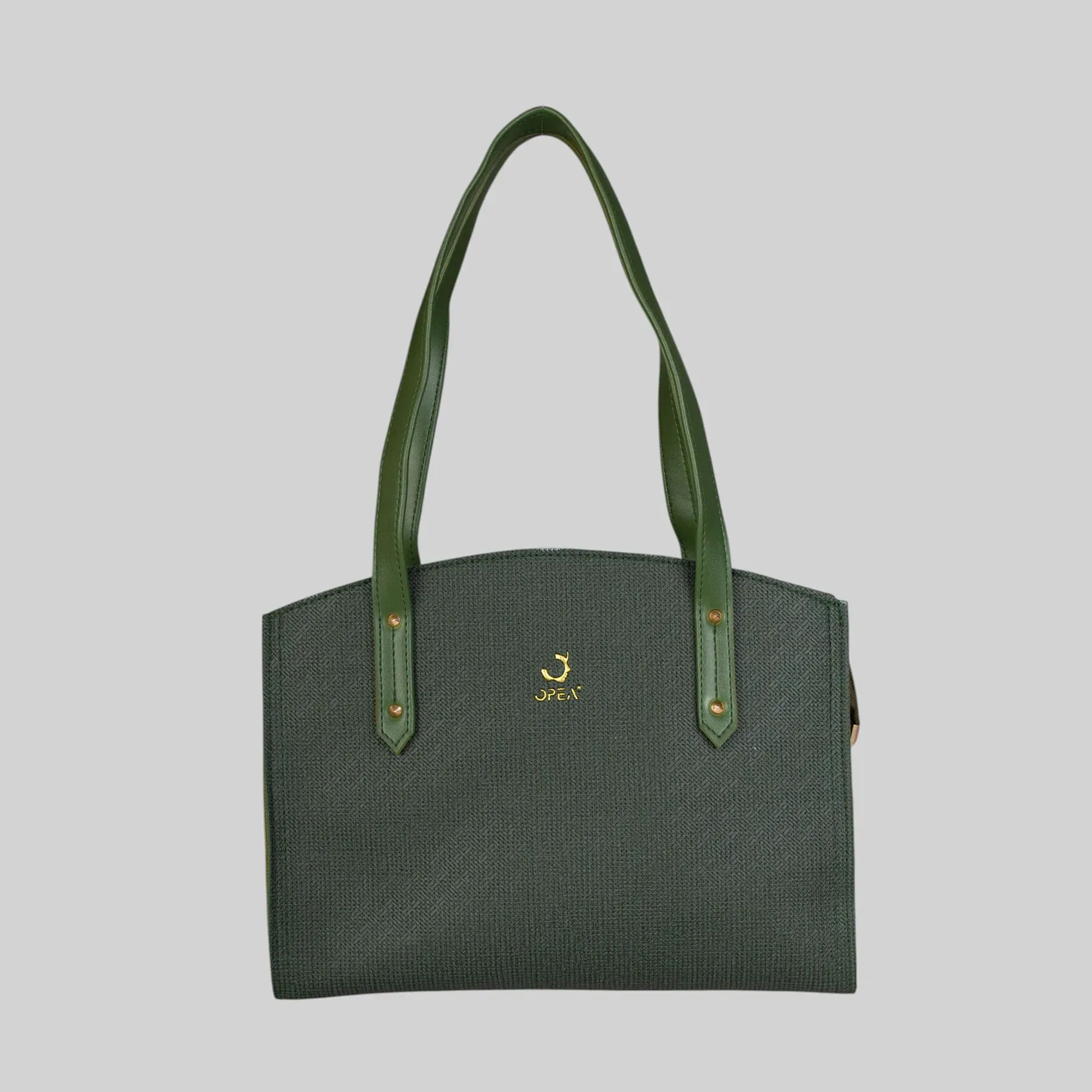Opea Green Color Top Handle Shoulder Bag