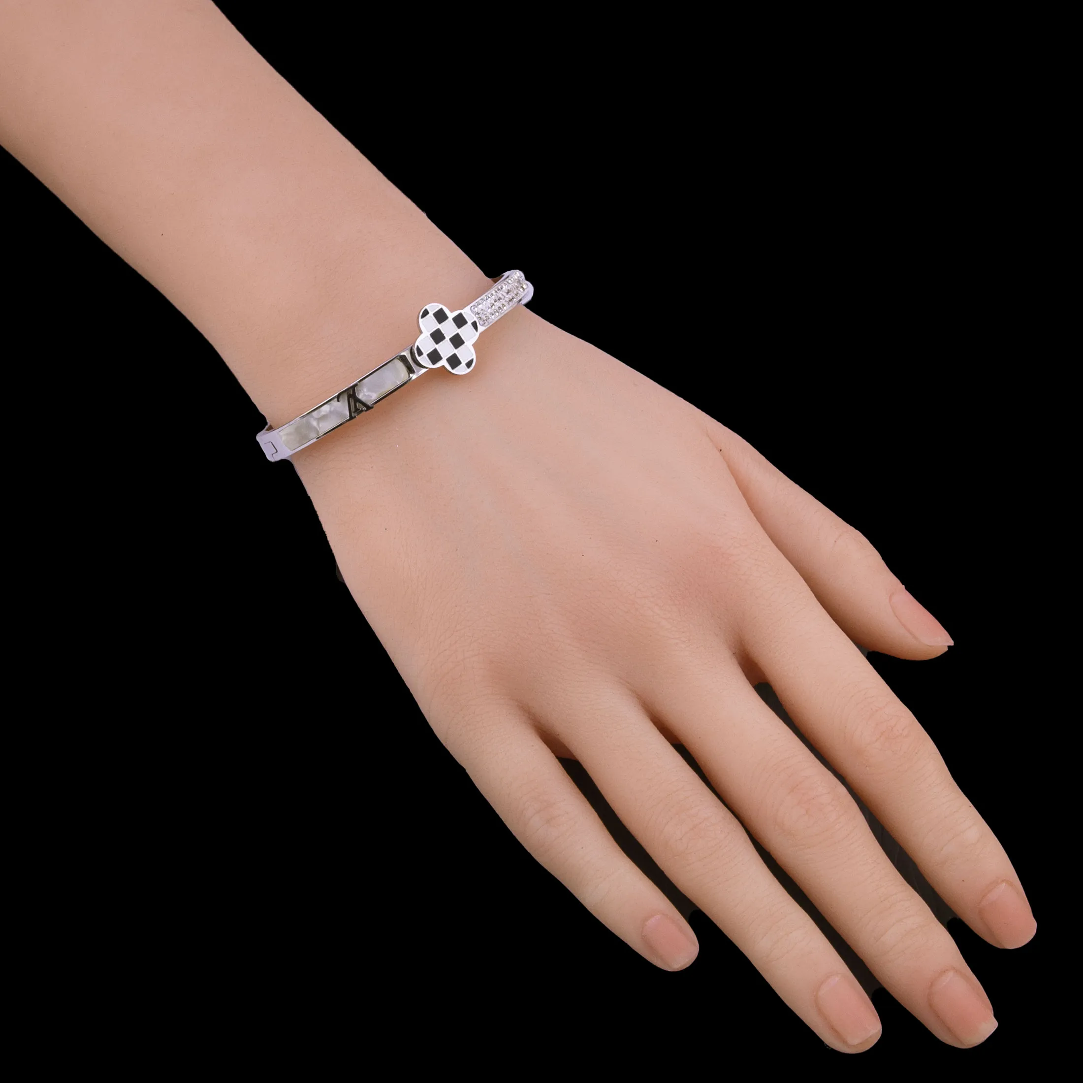 Silver Tone Cuff Bangle Bracelet