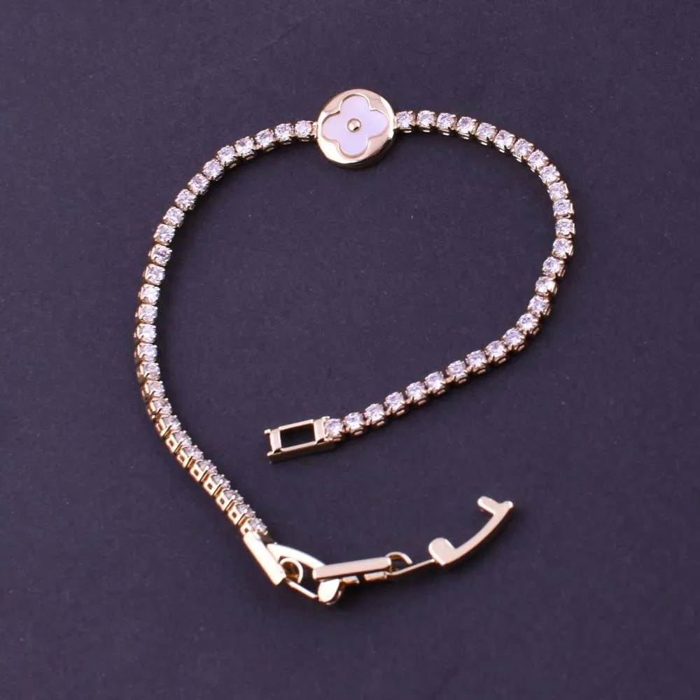 Clover Shaped Charm Bracelet