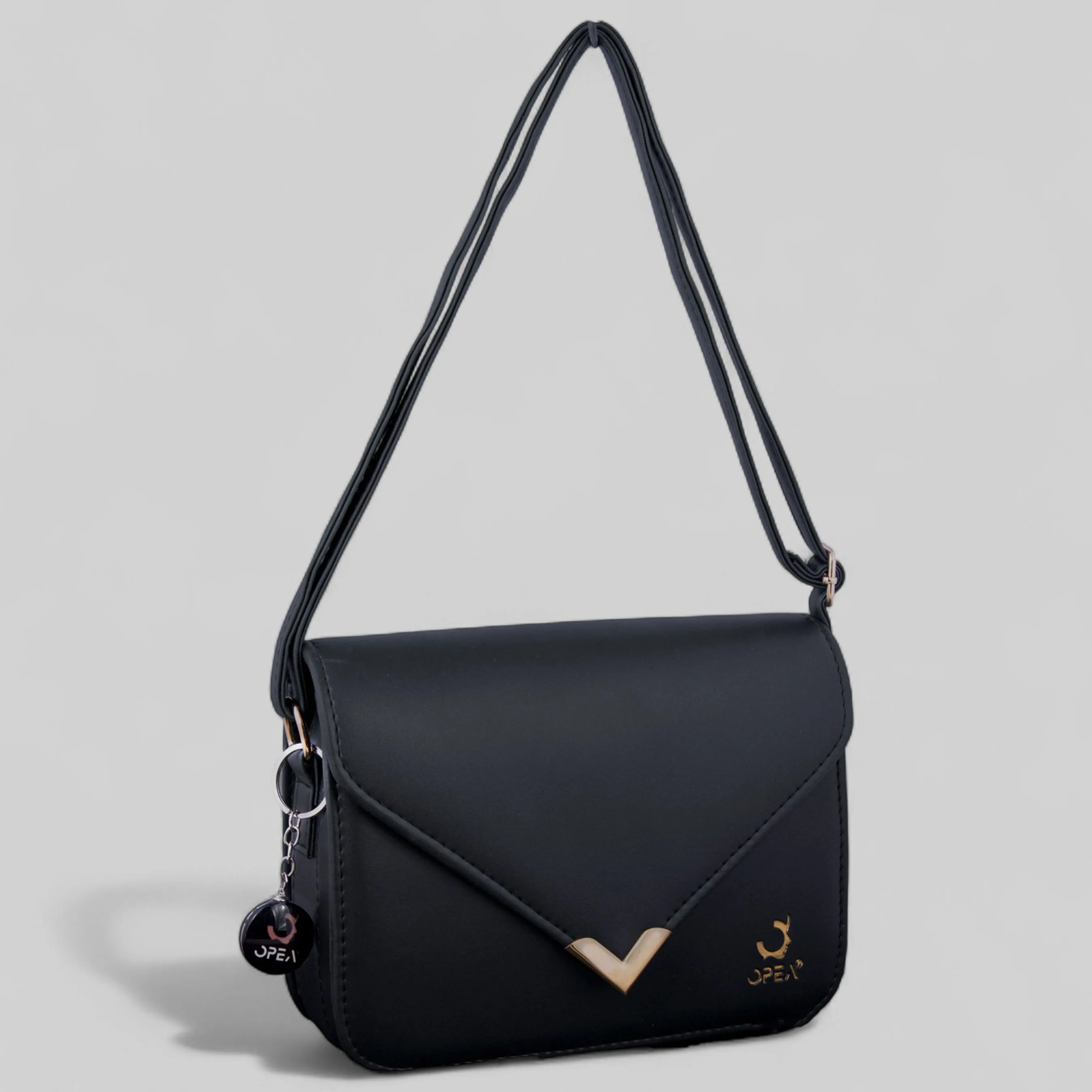 Black Color Opea Casual Crossbody Bag