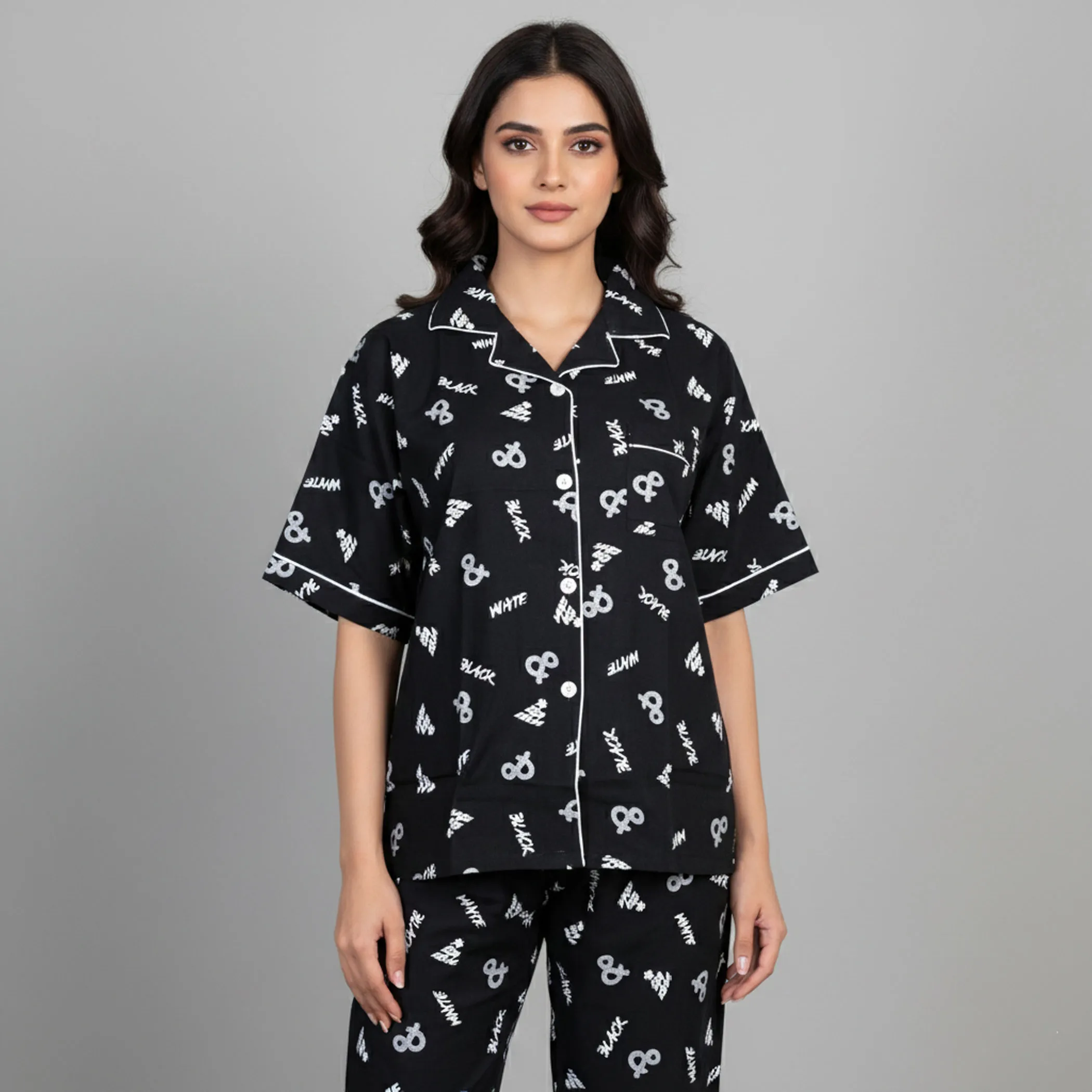 Casual Pajama Set Night Suit
