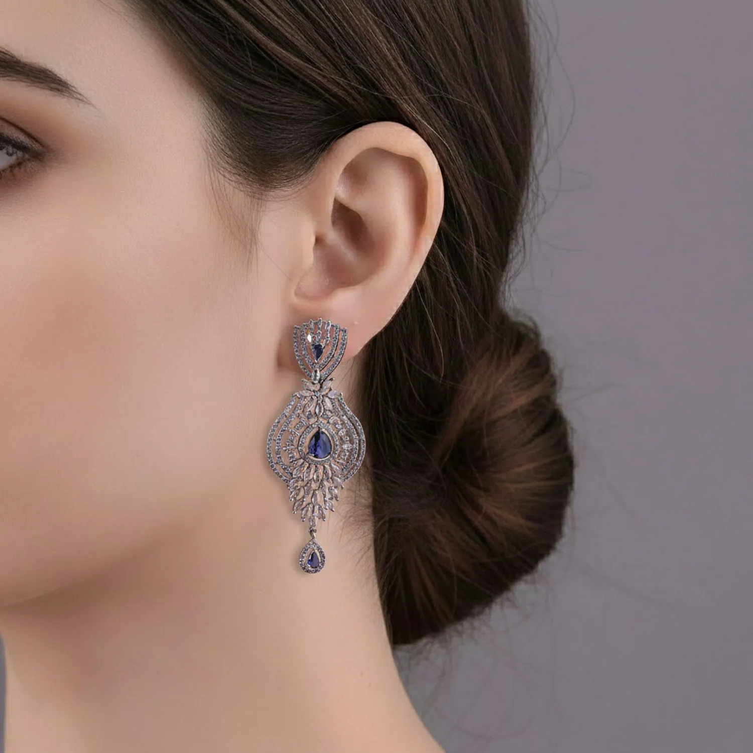 American Diamonds Chandelier Earrings