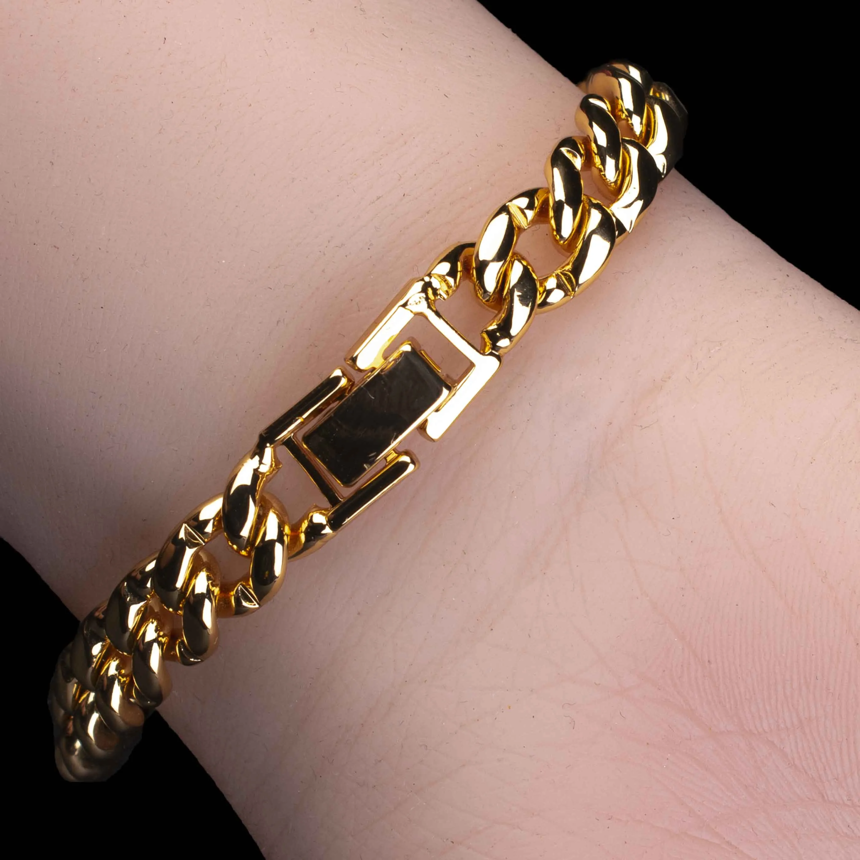 Gold Cuban Chain Bracelet