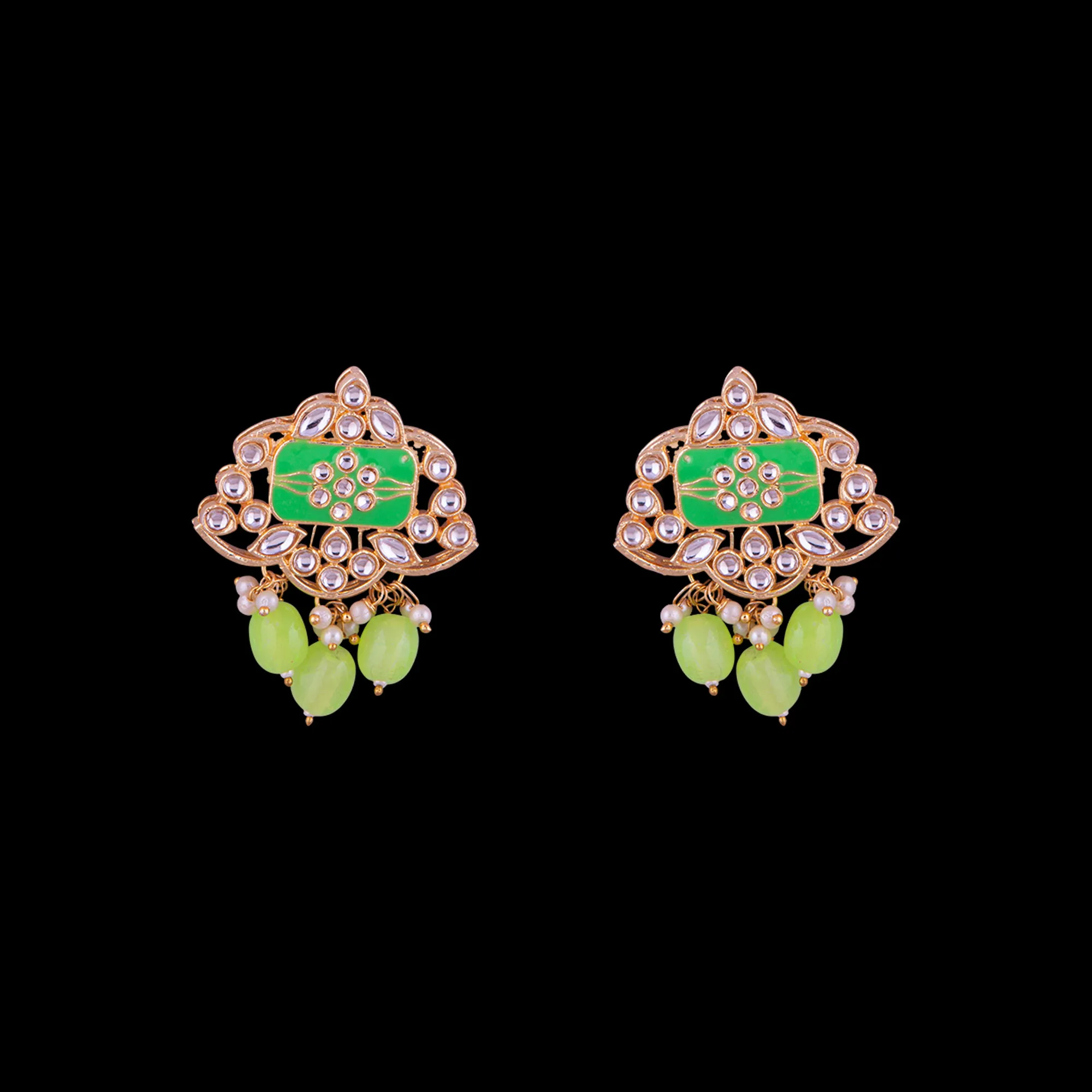 Kundan Pearl Rani Mala Set