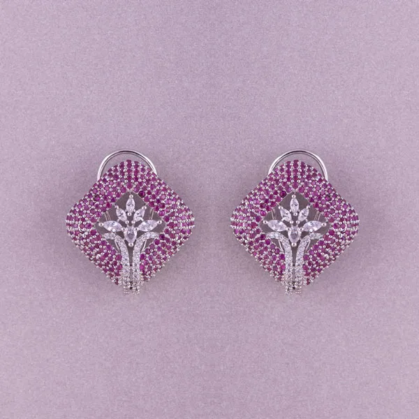 Silver Toned Stud Earrings