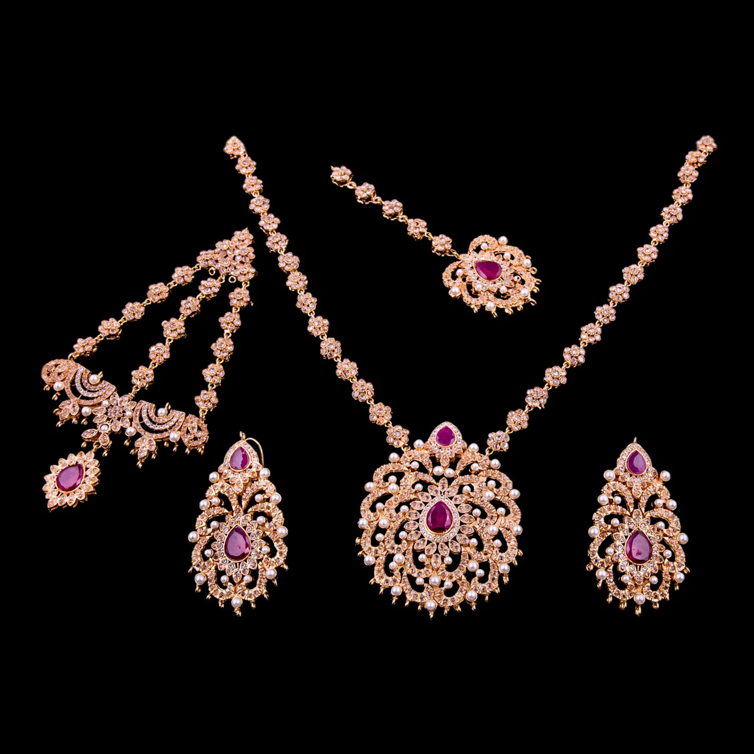 Designer Zirconia Bridal Jewellery Set